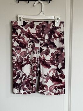Balance Collection Floral Biker Shorts S High Rise 7” Inseam